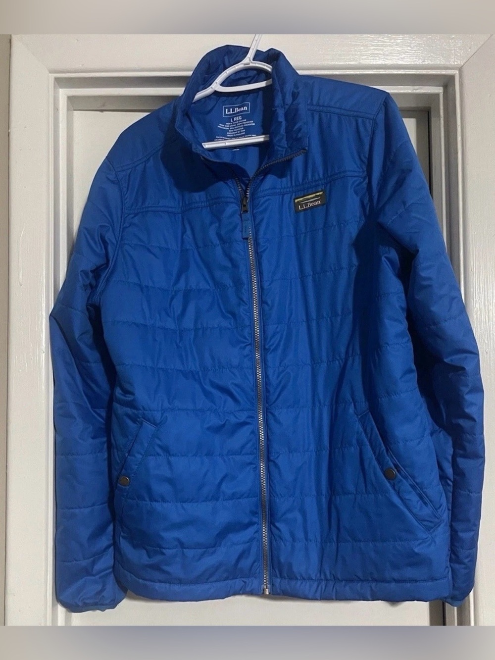 LL Bean Men's Mountain Classic Puffer Jacket Large Reg Blue